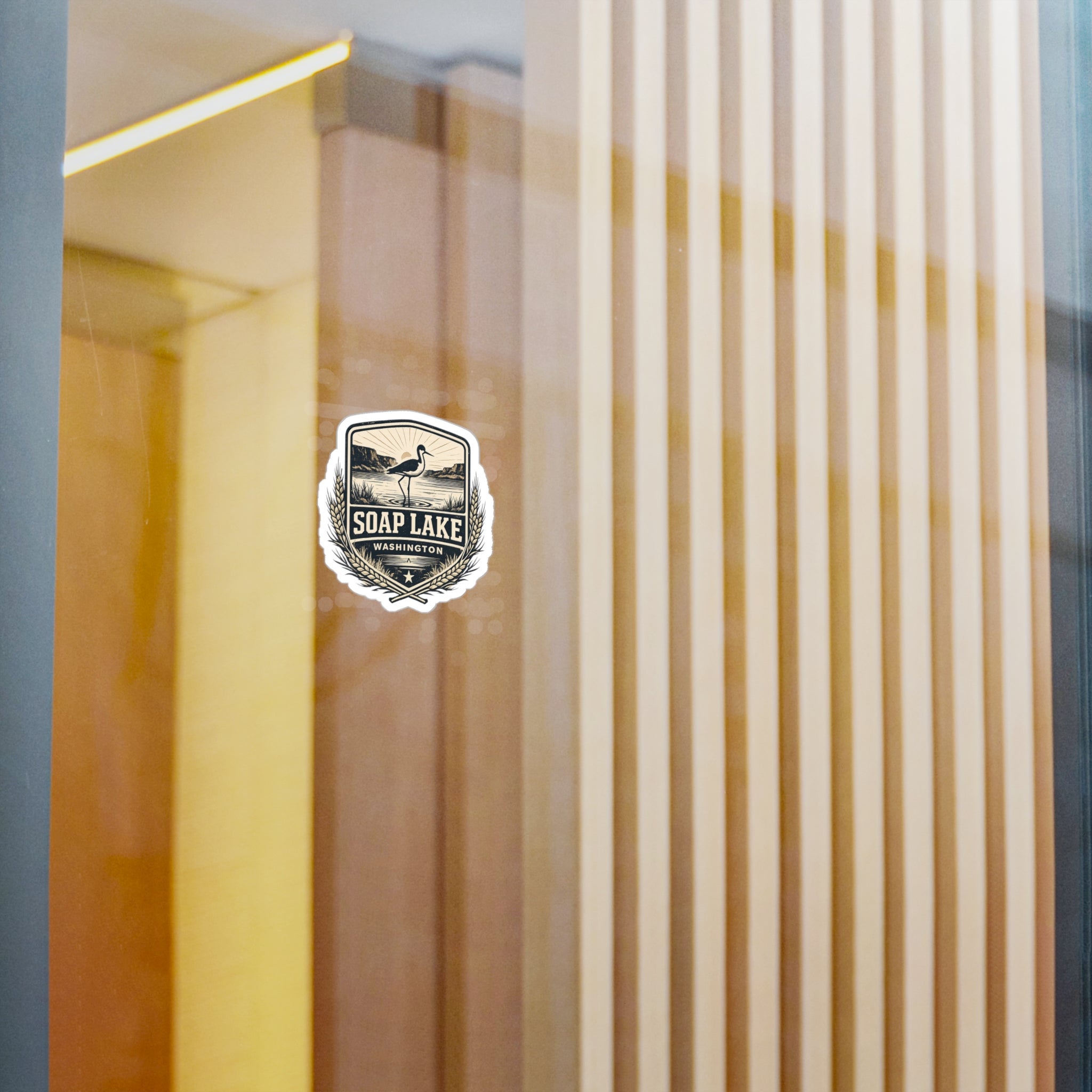 black-neck stilt - Vintage Vinyl Sticker
