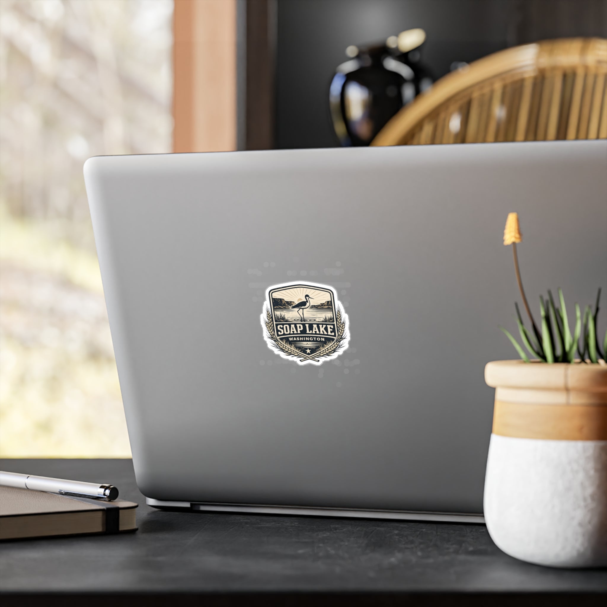 black-neck stilt - Vintage Vinyl Sticker